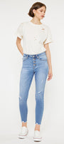 Cecilia High Rise Ankle Skinny Jeans - Official Kancan USA