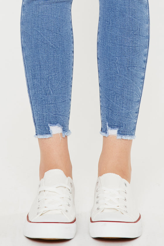 Cecilia High Rise Ankle Skinny Jeans - Official Kancan USA