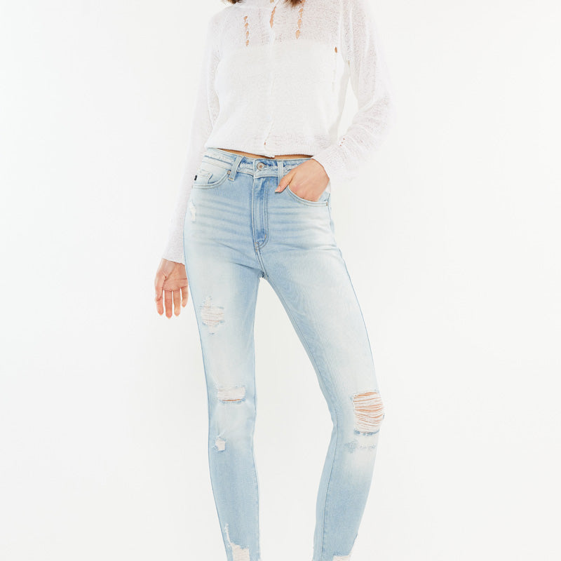 Dakota Ultra High Rise Ankle Skinny Jeans - Official Kancan USA