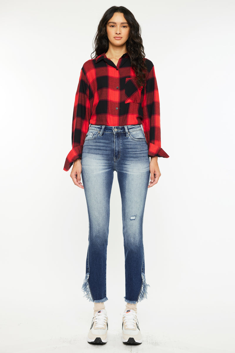 Geneva High Rise Ankle Skinny Jeans - Official Kancan USA