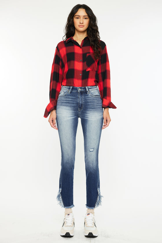 Geneva High Rise Ankle Skinny Jeans - Official Kancan USA
