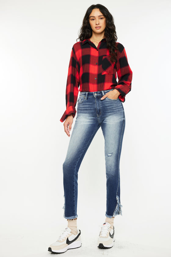Geneva High Rise Ankle Skinny Jeans - Official Kancan USA