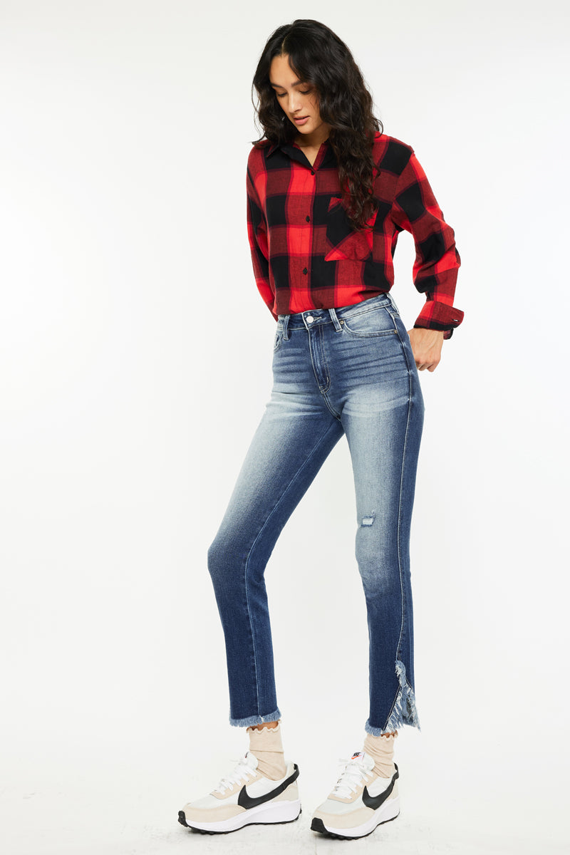 Geneva High Rise Ankle Skinny Jeans - Official Kancan USA