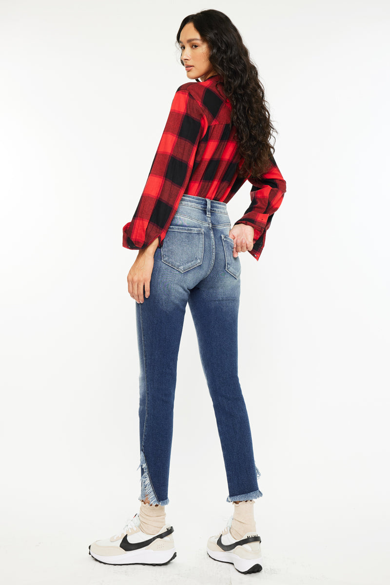 Geneva High Rise Ankle Skinny Jeans - Official Kancan USA
