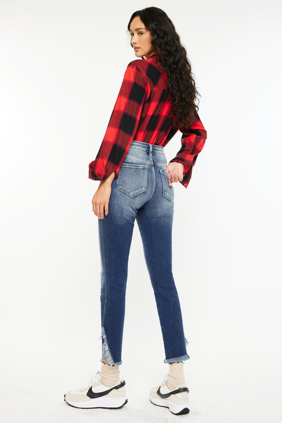 Geneva High Rise Ankle Skinny Jeans - Official Kancan USA