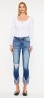 Audrina Mid Rise Ankle Skinny Jeans - Official Kancan USA