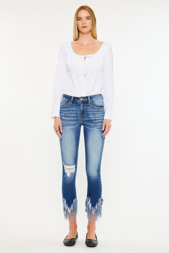 Audrina Mid Rise Ankle Skinny Jeans - Official Kancan USA