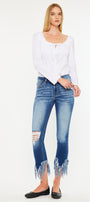 Audrina Mid Rise Ankle Skinny Jeans - Official Kancan USA