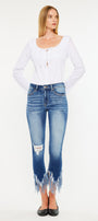 Audrina Mid Rise Ankle Skinny Jeans - Official Kancan USA