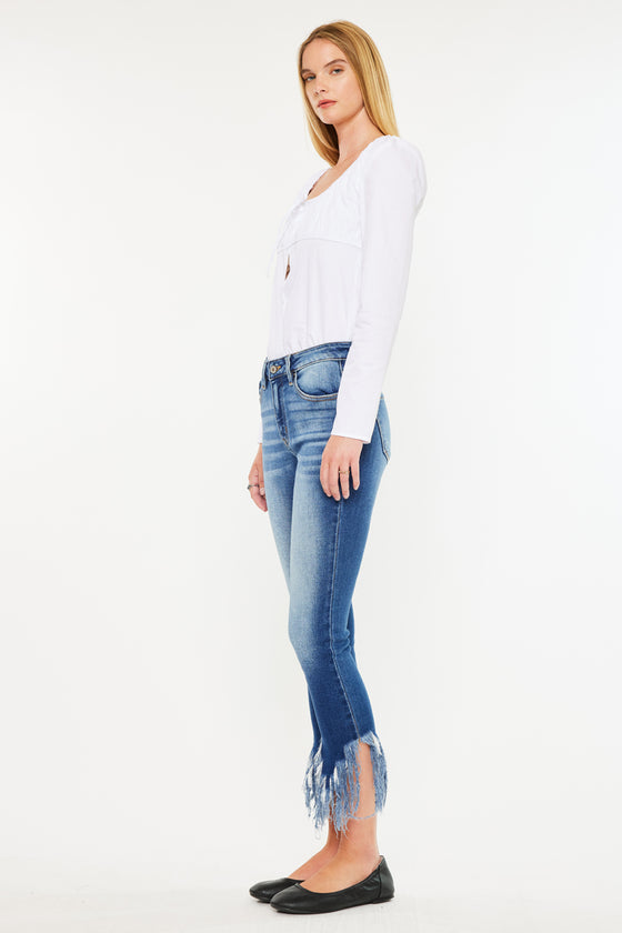 Audrina Mid Rise Ankle Skinny Jeans - Official Kancan USA