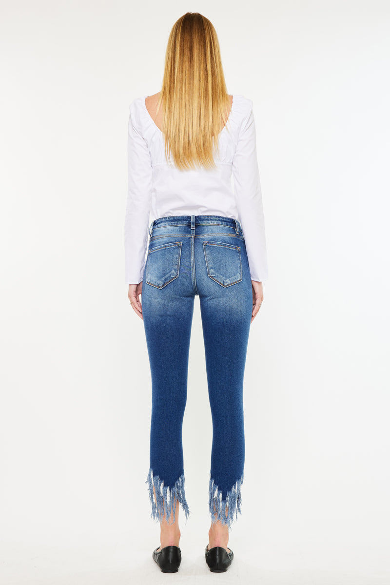 Audrina Mid Rise Ankle Skinny Jeans - Official Kancan USA