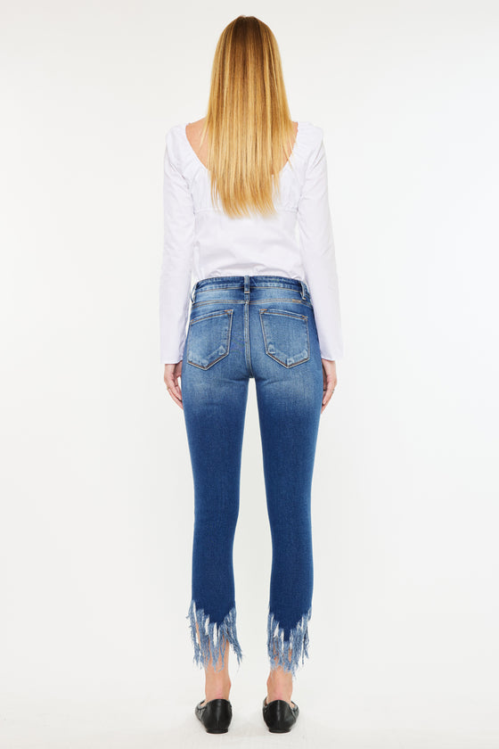 Audrina Mid Rise Ankle Skinny Jeans - Official Kancan USA