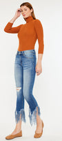 Leslie Mid Rise Ankle Skinny Jeans - Official Kancan USA