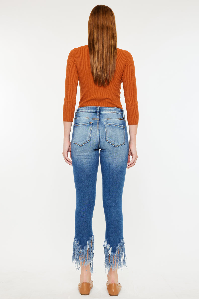 Leslie Mid Rise Ankle Skinny Jeans - Official Kancan USA