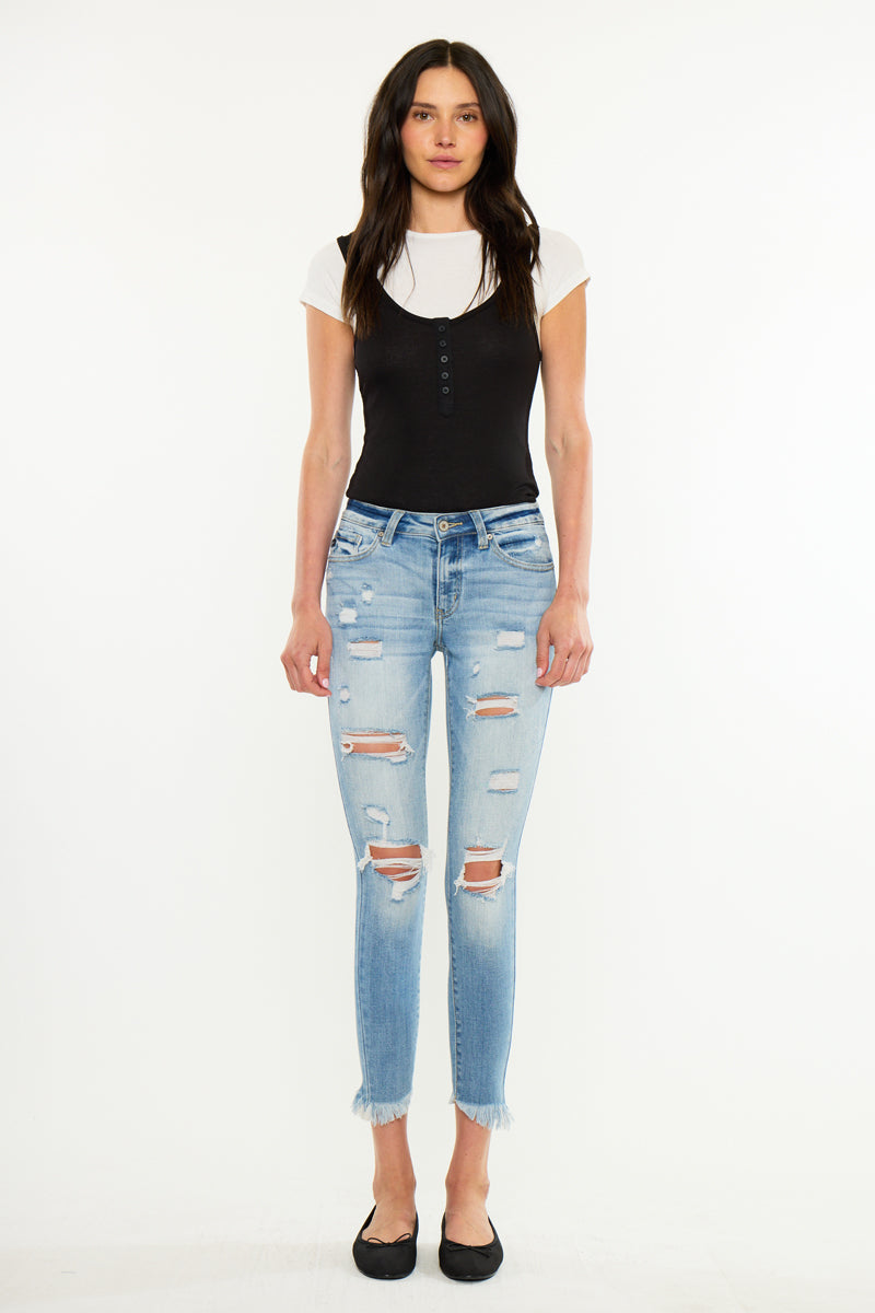 Janine Mid Rise Crop Skinny