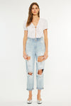Darel Ultra High Rise Paperbag Mom Jeans - Official Kancan USA