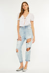 Darel Ultra High Rise Paperbag Mom Jeans - Official Kancan USA