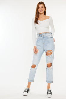  Darel Ultra High Rise Paperbag Mom Jeans - Official Kancan USA