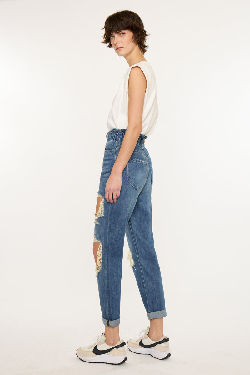 Darel Ultra High Rise Paperbag Mom - Official Kancan USA