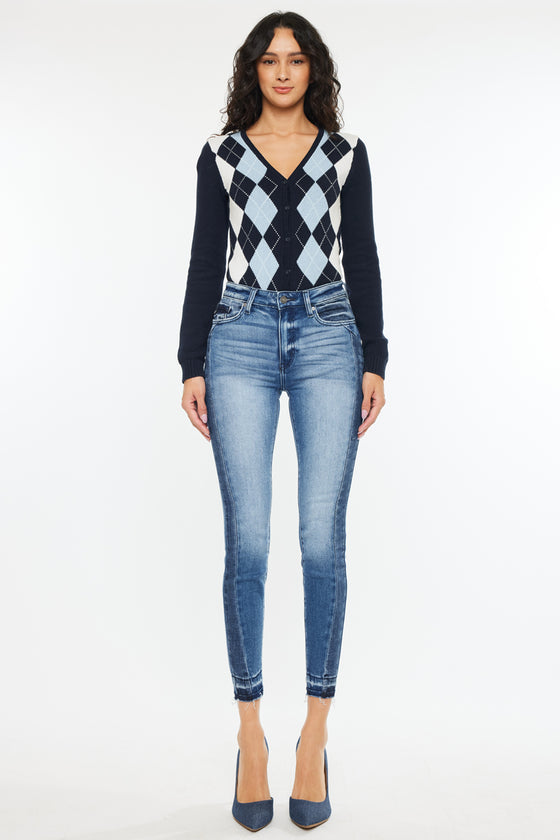 Elisha High Rise Ankle Skinny Jeans - Official Kancan USA
