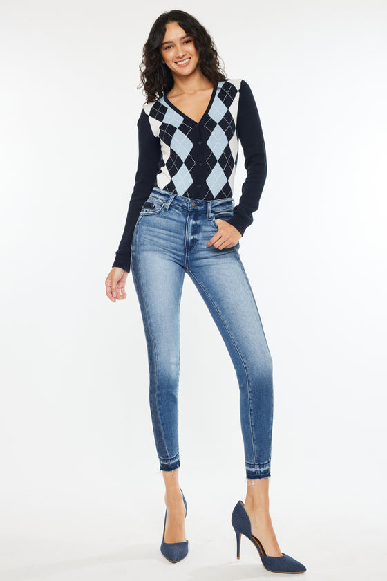 Elisha High Rise Ankle Skinny Jeans - Official Kancan USA