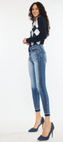 Elisha High Rise Ankle Skinny Jeans - Official Kancan USA