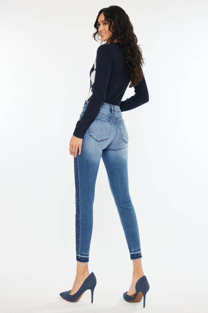 Cristaseya DENIM HIGH-WAISTED JEANS - e-life-sp.co.jp