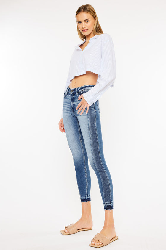 Elisha High Rise Ankle Skinny Jeans - Official Kancan USA