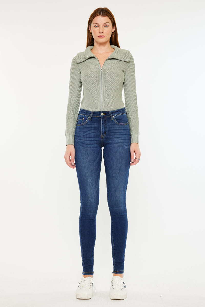 Annaka Mid Rise Super Skinny Jeans - Official Kancan USA