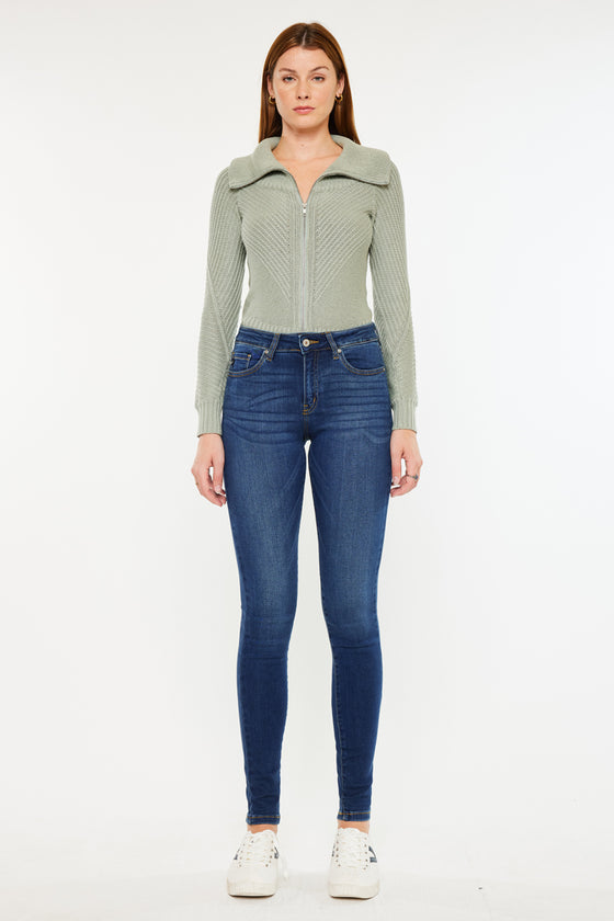 Annaka Mid Rise Super Skinny Jeans - Official Kancan USA