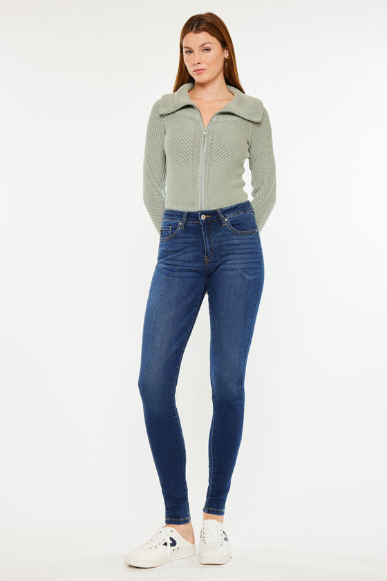 Annaka Mid Rise Super Skinny Jeans - Official Kancan USA