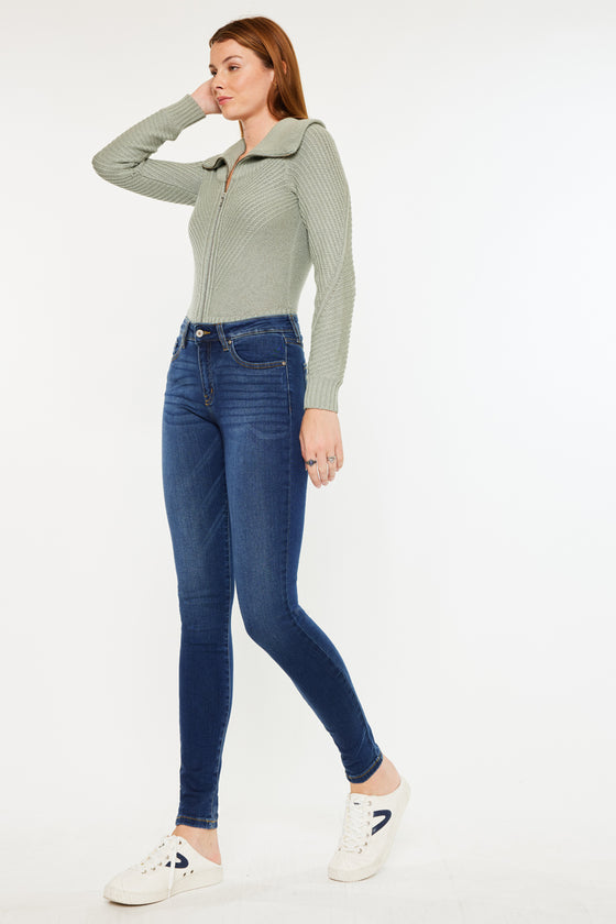 Annaka Mid Rise Super Skinny Jeans - Official Kancan USA