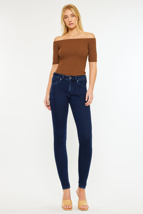 Annaka Mid Rise Super Skinny Jeans - Official Kancan USA