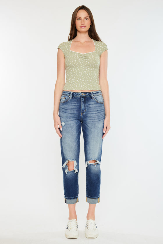 Milan High Rise Mom Jeans - Official Kancan USA