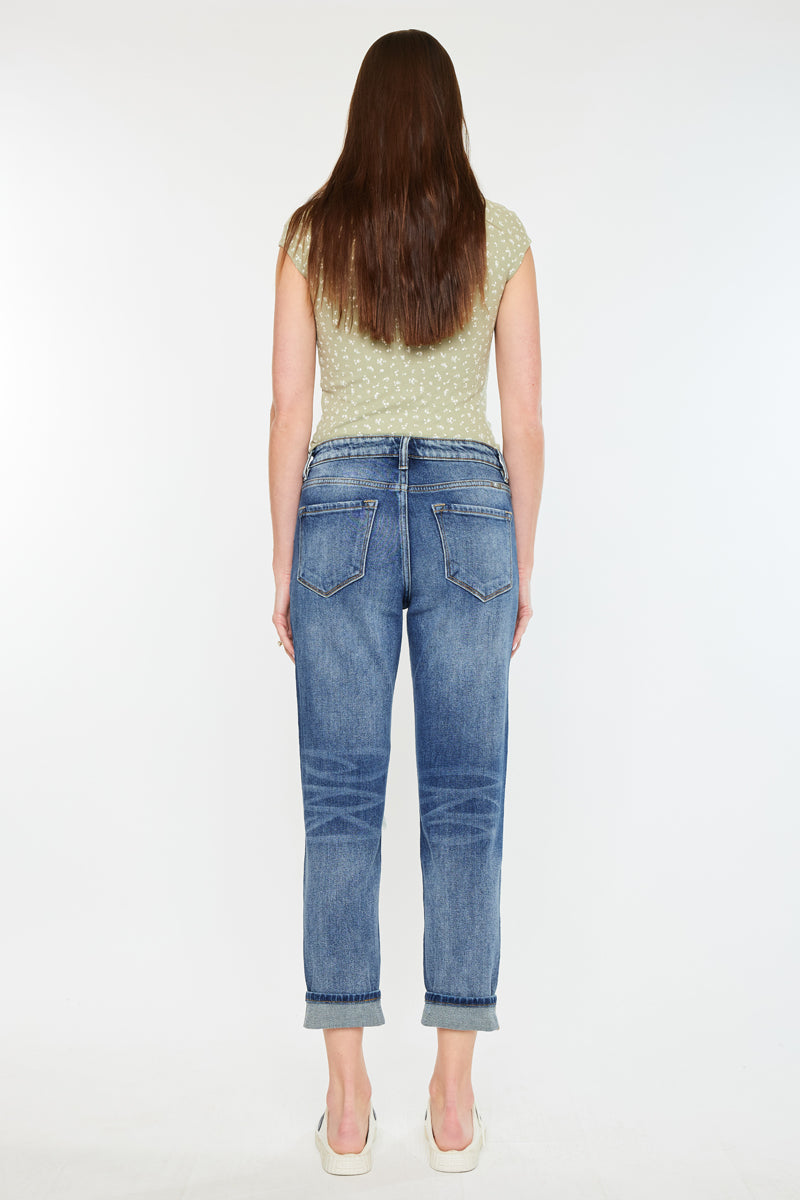 Milan High Rise Mom Jeans - Official Kancan USA
