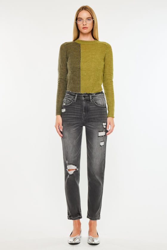 Clemence High Rise Mom Jeans - Official Kancan USA