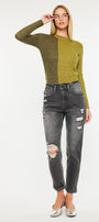 Clemence High Rise Mom Jeans - Official Kancan USA