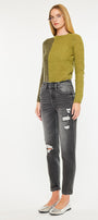 Clemence High Rise Mom Jeans - Official Kancan USA