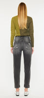Clemence High Rise Mom Jeans - Official Kancan USA