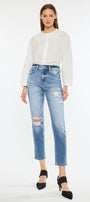 Clemence High Rise Mom Jeans - Official Kancan USA