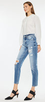 Clemence High Rise Mom Jeans - Official Kancan USA
