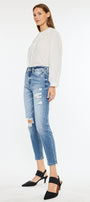 Clemence High Rise Mom Jeans - Official Kancan USA