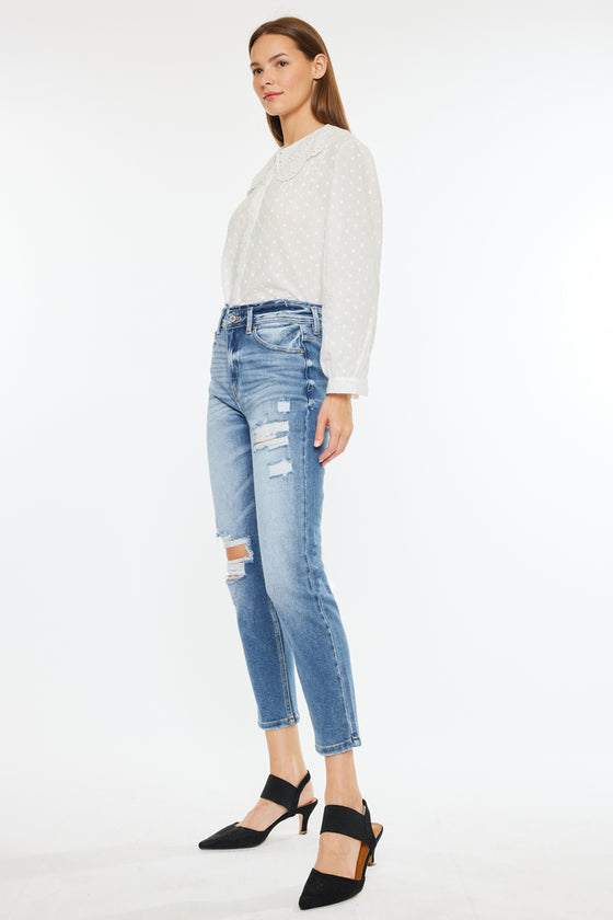 Clemence High Rise Mom Jeans - Official Kancan USA