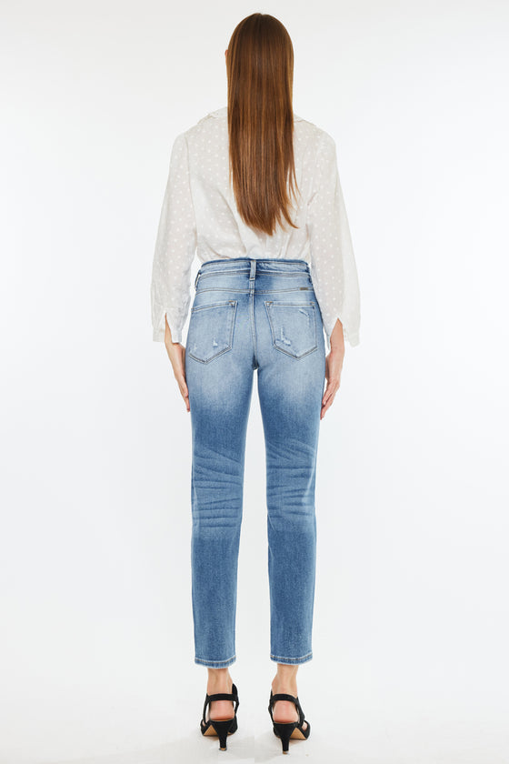 Clemence High Rise Mom Jeans - Official Kancan USA