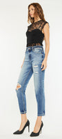 Clemence High Rise Mom Jeans - Official Kancan USA