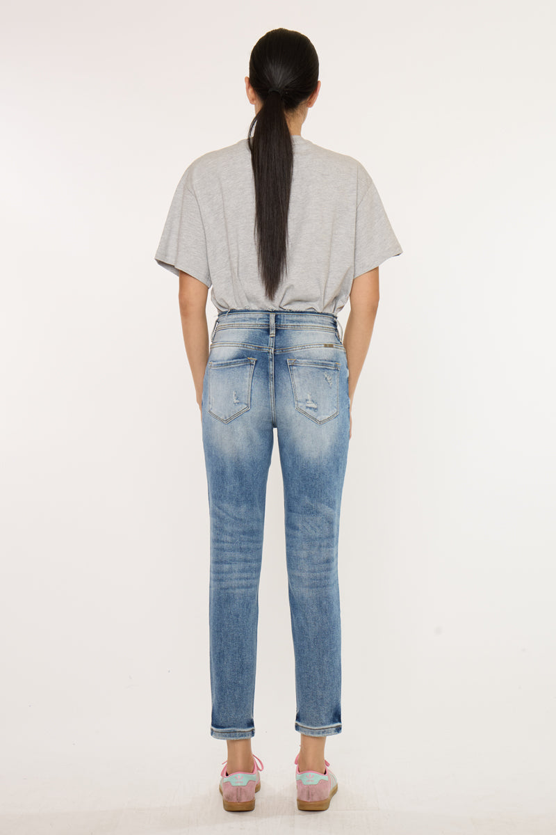 Clemence High Rise Mom Jeans