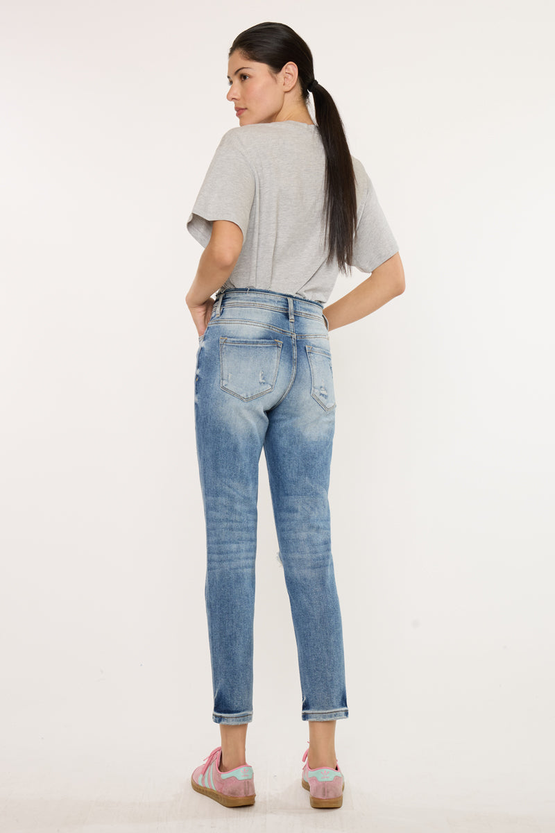 Clemence High Rise Mom Jeans