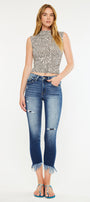 Azaria High Rise Cropped Skinny Jeans - Official Kancan USA