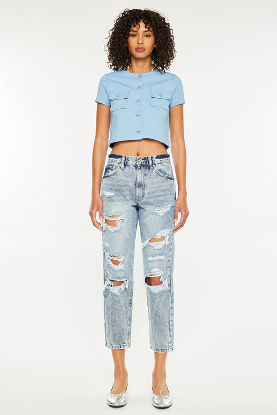 Karen Ultra High Rise Mom Jeans - Official Kancan USA