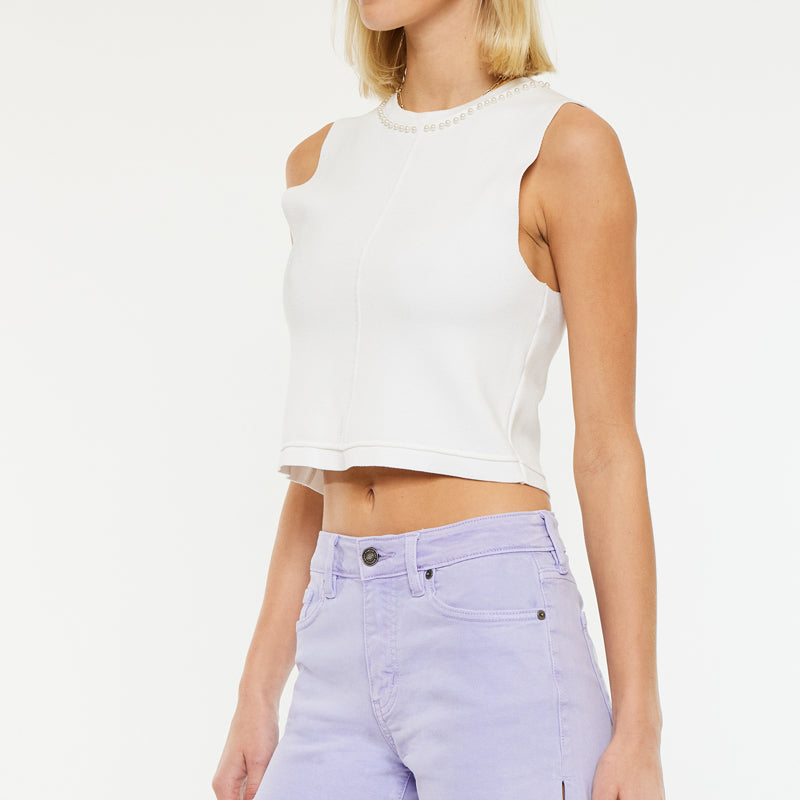Lilac High Rise Shorts - Official Kancan USA